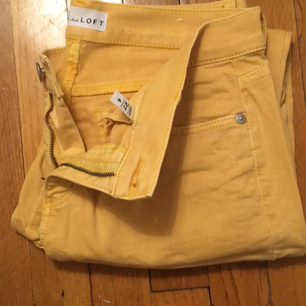 Yellow cropped pants - Picture 2 of 2